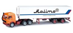 HER302791 - Camion porte container Mercedes-Benz NG avec container frigorifique aux couleurs du transporteur  MOLIMO