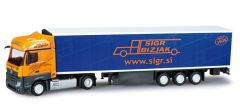 HER303095 - Camion Mercedes-Benz Actros Streamspace avec remorque aux couleurs du transitaire SIGR BIZJAK