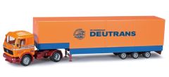 HER303118 - Camion Mercedes-Benz 1621 avec remorque aux couleurs du transitaire DEUTRANS