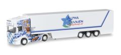 HER304214 - Camion Scania R13 TL avec remorque frigorifique aux courleurs du transporteur ALPHA BLUMEN / ALOSIUS