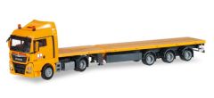 HER304627 - Camion Man TGX XLX Euro 6 avec plateau extensible aux couleurs du transporteur MAX BOGL