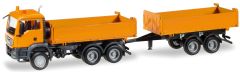 HER308090 - Camion benne - Man TGS Euro 6 avec benne de couleur Orange