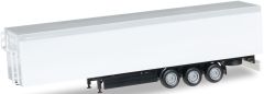 HER076111-002 - Remorque couleur blanche 3 essieux à chassis noir
