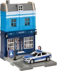 HER800006 - Coffret commissariat et voiture de police grise BMW m5