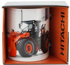 HITMUG03 - Mug avec chargeuse aux couleurs HITACHI