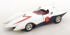 HAM-010 - Voiture de couleur blanche et bleu - Speed Racer - MACH PreMo