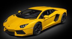 POCHK119 - Voiture en Kit conprenant 794 pièces - LAMBORGHINI Aventador LP 700-4 couleur jaune