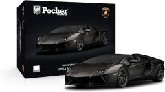 POCHK121F - Voiture en Kit comprenant 814 pièces - LAMBORGHINI Aventador LP 700-4 Roadstr couleur Noir