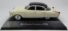 MAGARG48 - Voiture berline 4 portes IKA Kaiser Carabela de 1958 de couleur blanche vendue en blister