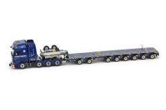 IMC31-0016 - Camion Ocean Traders MERCEDES Actros 8x4 avec NOOTEBOOM semi 2+6 essieux  surbaissée extensible