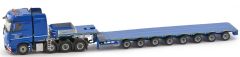 IMC32-0025 - Camion 8x4 MERCEDES Actros Bigspace aux couleurs HEGMANN et remorque surbaissé 8 essieux NOOTEBOOM