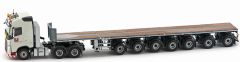 IMC33-0053 - Camion 6x4 VOLVO FH04 Globetrotter aux couleurs HEROS et plateau 7 essieux NOOTEBOOM