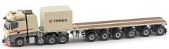 IMC33-0054 - Camion 8x4 MERCEDES Actros Bigspace et plateau NOOTEBOOM 6 essieux aux couleurs TEREX