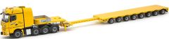 IMC33-0074 - Camion 8x4 MERCEDES Arocs Bigspace et remorque NOOTEBOOM 8 essieux plateau extensible surbaissé aux couleur STEIL