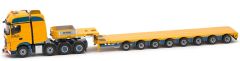 IMC33-0092 - Camion 8x4 MERCEDES Actros Gigaspace aux couleurs DEMAG et remorque surbaissée 8 essieux