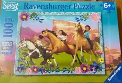 RAV894802 - Puzzle de 100 Pièces du dessin animé SPIRIT - Au galop en toute liberté