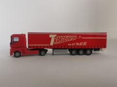 AWM51156 - Camion remorque 3 Essieux bachée "TRANSEUROPE" - RENAULT Magnum AE520 4x2