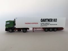 AWM71006 - Camion avec Remorque 3 Essieux  frigorifique THERMOKING "GARTNER KG" MAN F2000 4x2