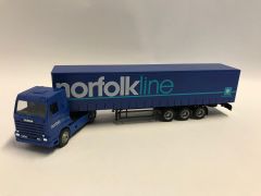 HERNORFOLKELINE - Tracteur SCANIA 4x2 avec remorque bâchée de l'entreprise NORFOLKLINE