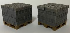 IP35 - Accessoires pour Diorama miniature – Parpaings assemblés sur palette