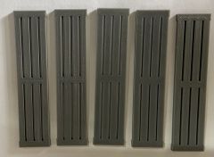 IP40 - Lot de 5 caillebotis dimensions 9 cm de longueur