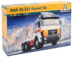 ITA756 - Camion 6x4 solo MAN 26.321 Formel Six en kit à peindre et à assembler peintures et colle non incluses