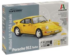ITA3675 - Voiture sportive PORSCHE 911 Turbo en kit à peindre et à assembler peintures et colle non incluses
