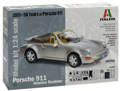 ITA3680 - Voiture cabriolet sportif PORSCHE 911 en kit à peindre et à assembler peintures et colle non incluses