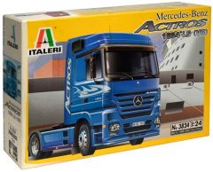 ITA3824 - Camion 4x2 solo MERCEDES Actros 1854 V8 en kit à peindre et à assembler peintures et colle non incluses