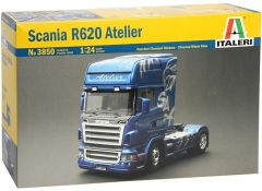 ITA3850 - Camion 4x2 solo SCANIA R620 Atelier en kit à peindre et à assembler peintures et colle non incluses