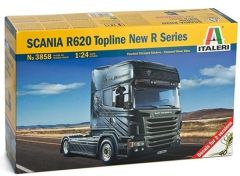 ITA3858 - Camion 4x2 solo SCANIA R 620 Topline v8 New R Serie en kit à peindre et à assembler peintures et colle non incluses