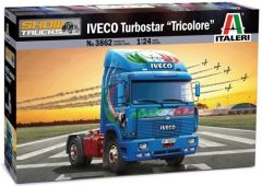 ITA3862 - Camion 4x2 solo IVECO Turbostar 190-48 Tricolore en kit à peindre et à assembler peintures et colle non incluses