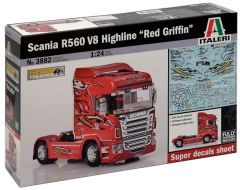 ITA3882 - Camion 4x2 SCANIA R 560 Highline V8 aux couleurs Acconcia en kit à peindre et à assembler peintures et colle non incluses
