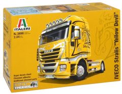 ITA3898 - Camion 4x2 solo IVECO Stralis aux couleurs Yellow Devil  en kit à peindre et à assembler peintures et colle non incluses