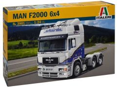 ITA3901 - Camion 6x4 solo MAN F2000 aux couleurs transport Schwertransporte en kit à peindre et à assembler peintures et colle non incluses