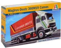 ITA3912 - Camion 4x2 porteur baché ridelles MAGIRUS DEUTZ 360M19 en kit à peindre et à assembler peintures et colle non incluses
