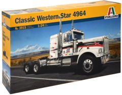 ITA3915 - Camion américain WESTERN Star Classic 4964 en kit à peindre et à assembler peintures et colle non incluses