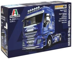 ITA3919 - Camion 4x2 solo IVECO Stralis Hiway 40 eme anniversaire en kit à peindre et à assembler peintures et colle non incluses