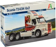 ITA3937 - Camion solo 6x2 SCANIA T143 H V8 version Torpedo en kit à peindre et à assembler peintures et colle non incluses