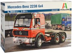 ITA3943 - Camion 6x4 MERCEDES 2238 en kit à peindre et à assembler peintures et colle non incluses