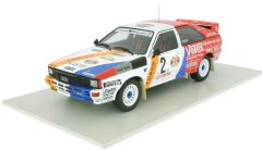 IXO18RMC010 - Voiture du rallye d'Hunsruck de 1984 AUDI Quatro n°2  équipage H.Demuth-W.Lux