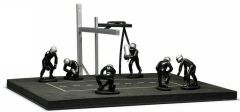 IXOFIG003SET - Diorama ravitaillement pour voitures de courses avec personnages