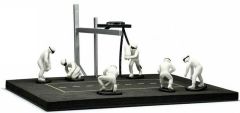 IXOFIG004SET - Diorama ravitaillement pour voitures de courses avec personnages