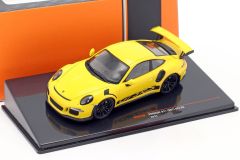 IXOMOC299 - Voiture sportive PORSCHE 911 GT3 RS de 2017 de couleur jaune