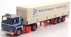 IXOTTR004 - Camion 4x2 SCANIA LBT 141 avec semi bachée aux couleurs transport Wolter Koops
