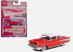 IXO-IA64008 - Voiture sous blister de 1957 couleur rouge et blanche - CHEVROLET Bel-Air
