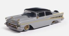 IXO-IA64014 - Voiture sous blister de 1957 couleur grise - CHEVROLET Bel-Air Lowrider
