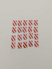 CW0145 - Lot de 20 panneaux gabarits coté droit 13.2 x 8.8 mm - défaut peinture