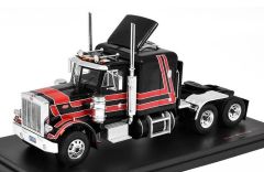IXOTR158.22 - Camion de 1973 couleur noir - PETERBILT 359 6x4 avec phares ronds