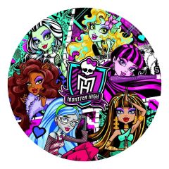 CLE30422 - Puzzle rond du dessin animé MONSTER HIGH Ghoul Astic Contient:500 Pièces 50 cm de diamètre